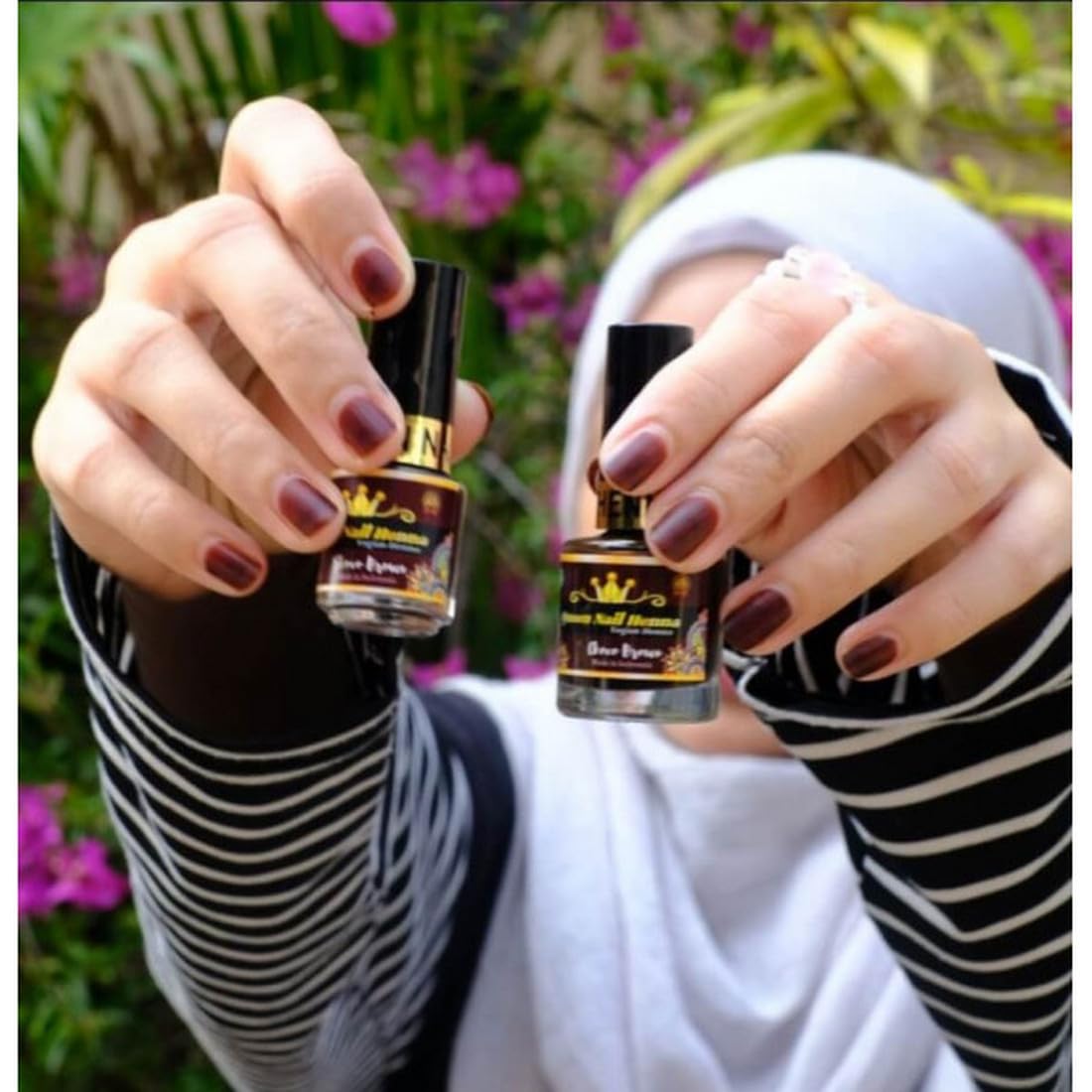 Queen Henna Nail Color, Choco Brown Halal Henna, 10 ml, 1 Bottle